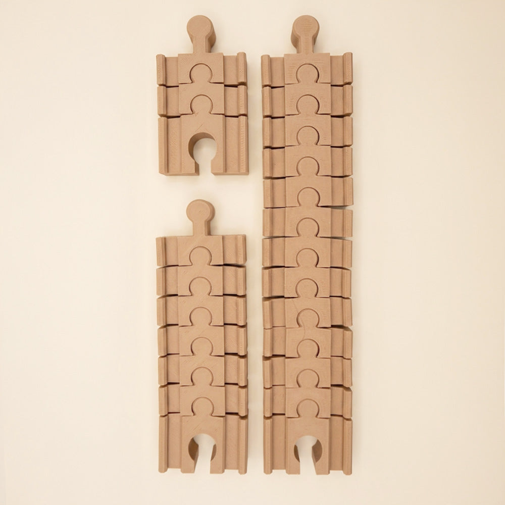 set sine flexibile compatibile cu șine de lemn print 3D TrainEra