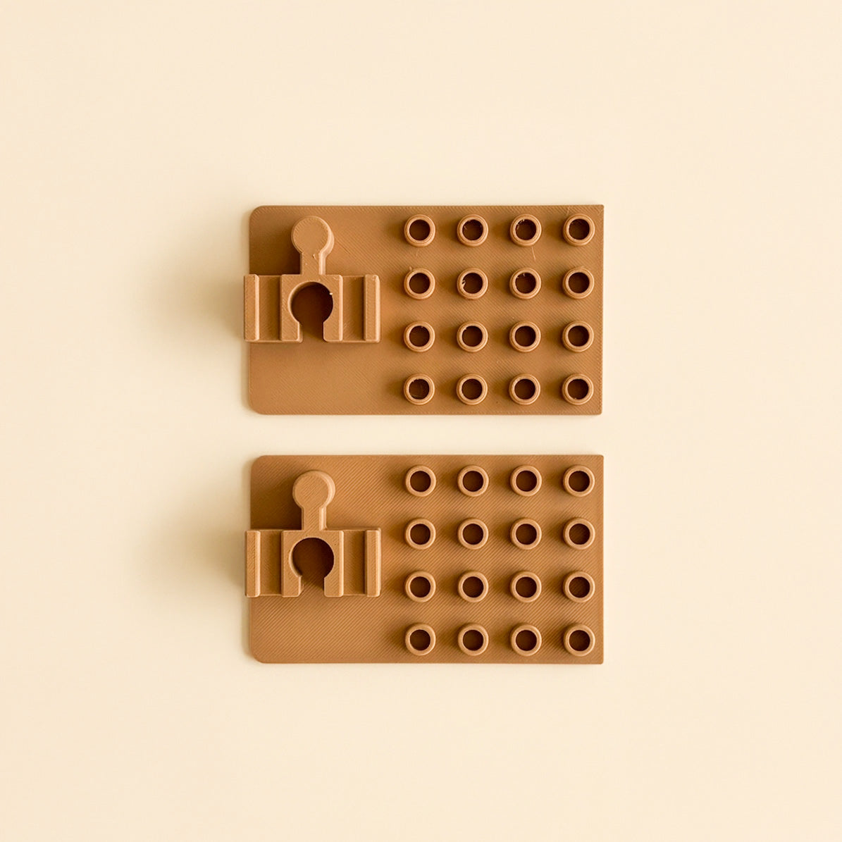 Set Conectori 4x4 - 2xPlacă Duplo pentru Șine de Lemn