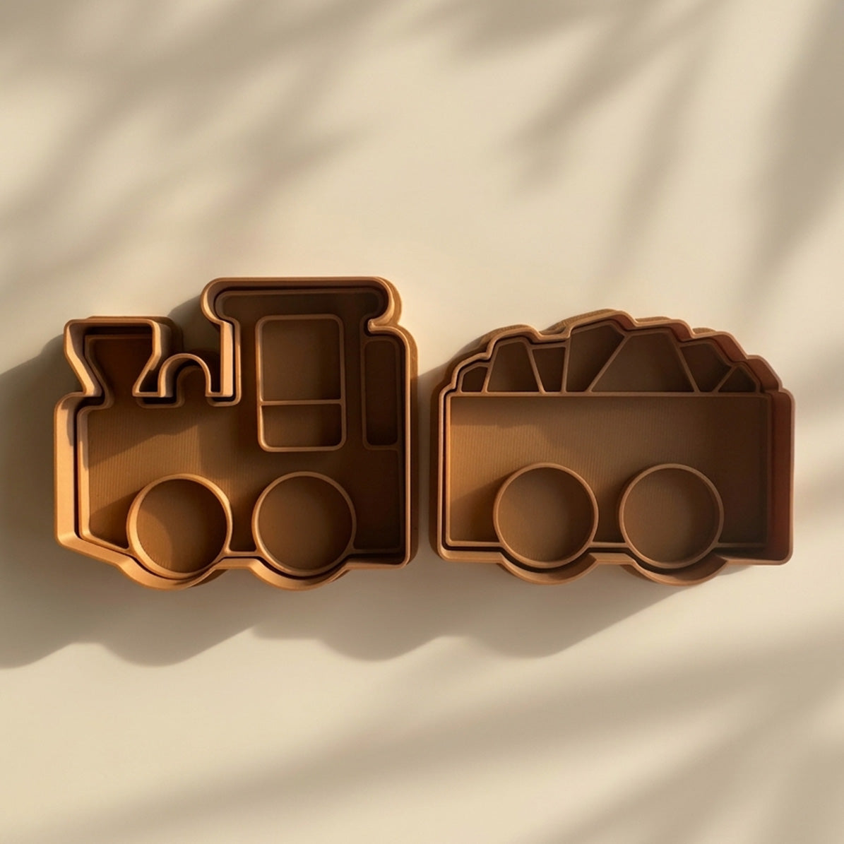 Set forme plastilina tren (locomotiva si vagon)
