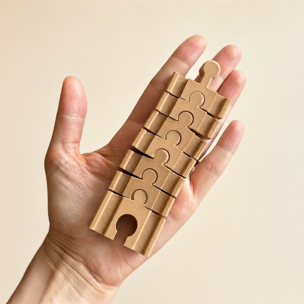 sina flexibila 11 cm compatibila cu șinele de lemn print 3D TrainEra