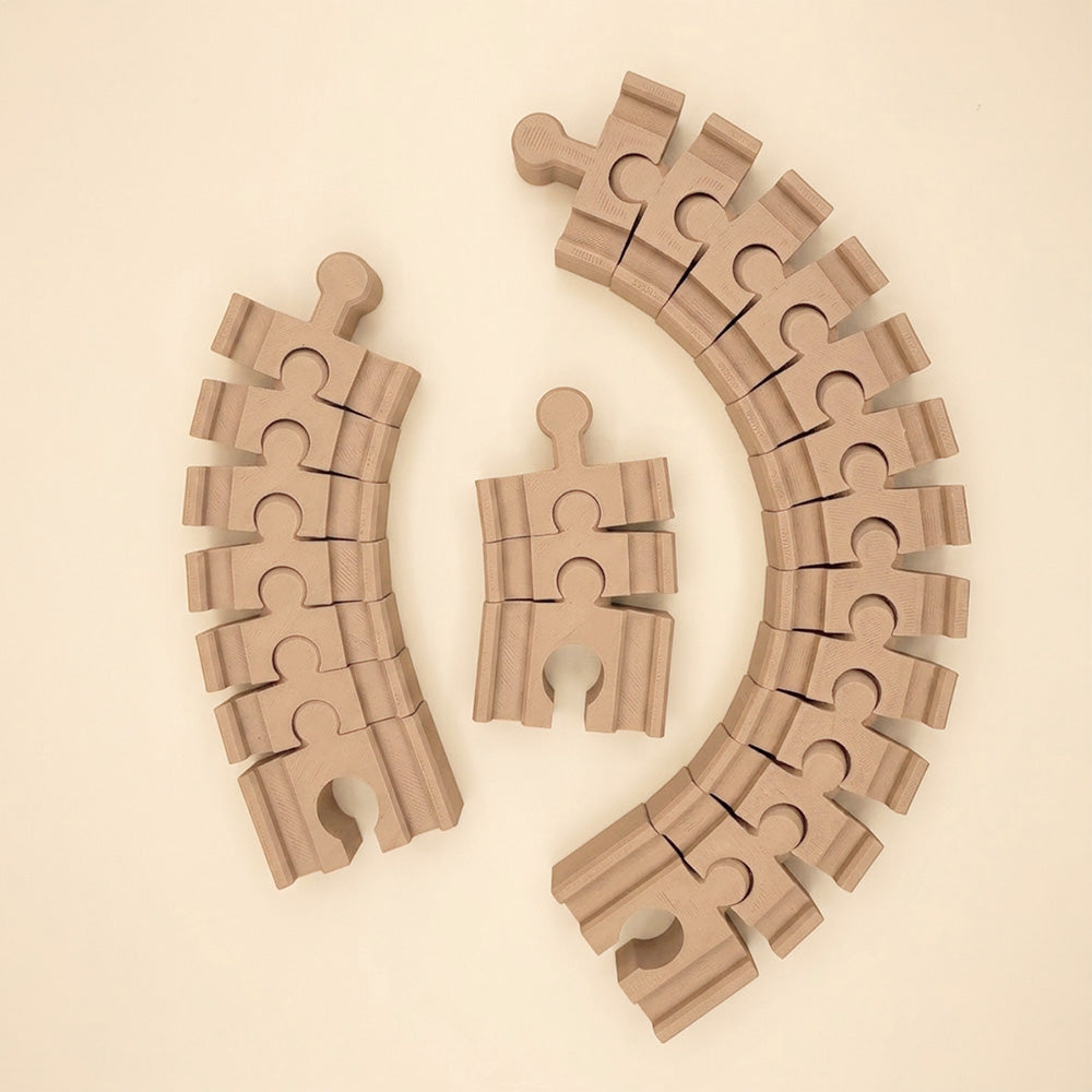 set sine flexibile compatibile cu șinele de lemn print 3D TrainEra