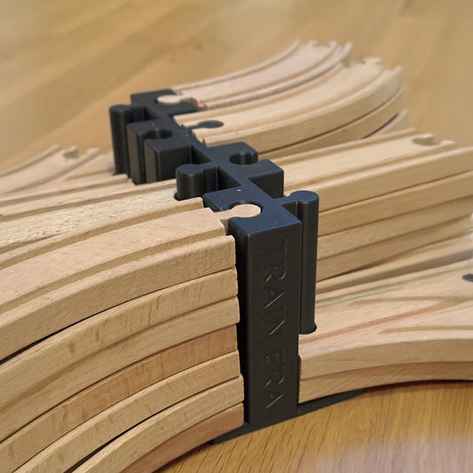 Organizator pentru șinele de lemn | Compatibil Brio/Ikea