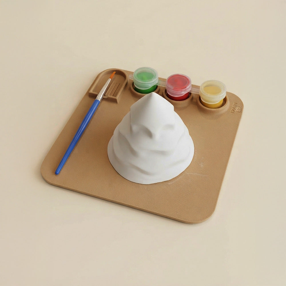 Set pictură figurine ipsos | Brad de Crăciun