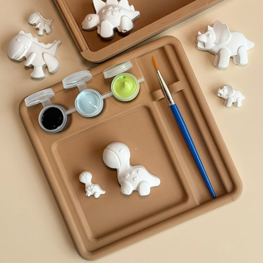 Cutia TrainEra Set pictură figurine ipsos | Dinozauri