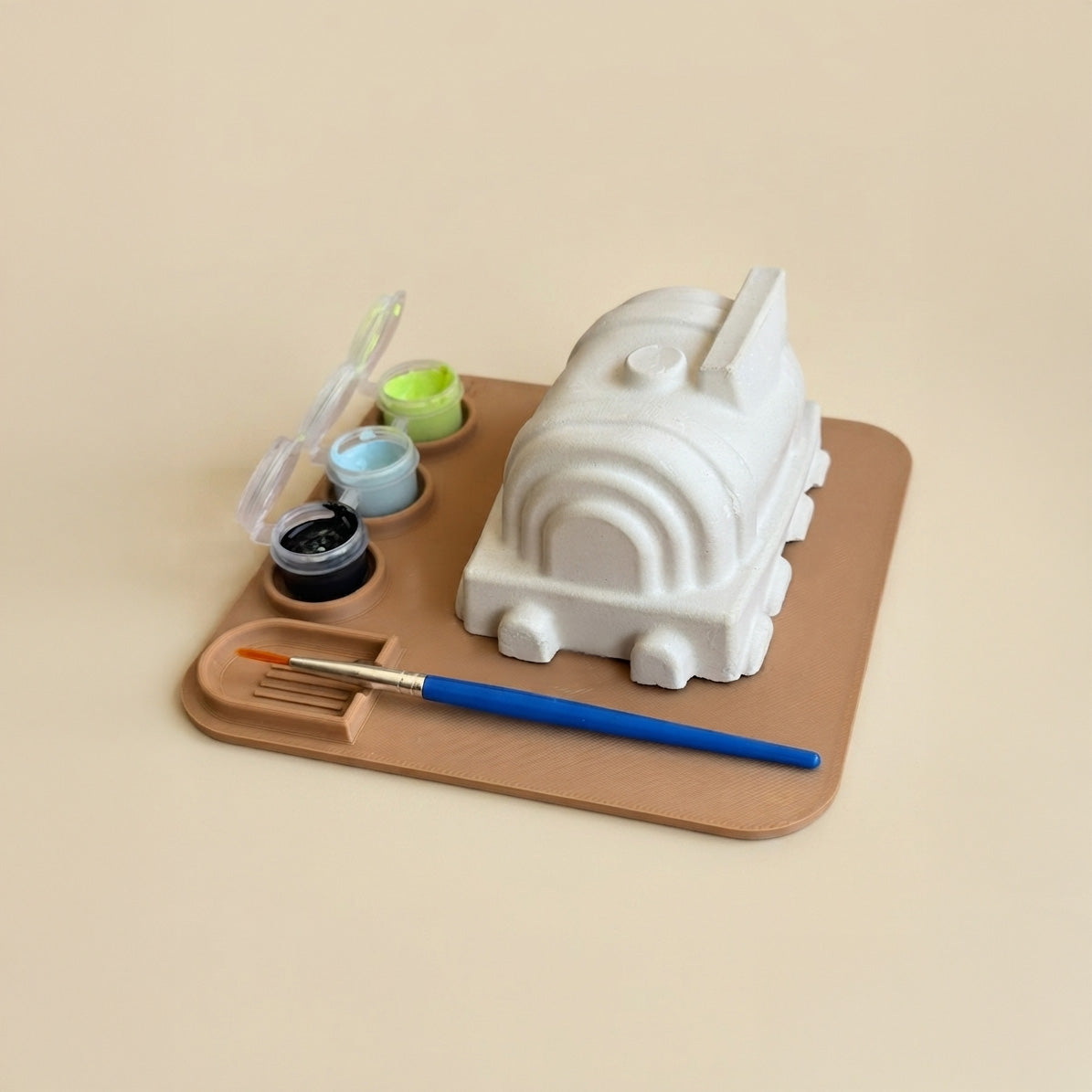 Set pictură figurine ipsos | Tren