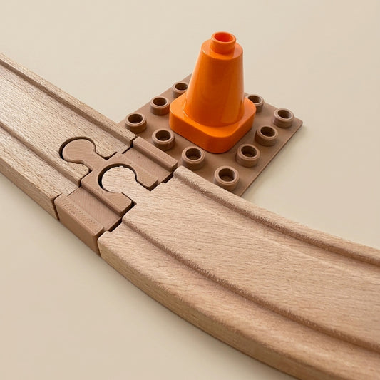 Set Conectori 4x4 - 2xPlacă Duplo pentru Șine de Lemn
